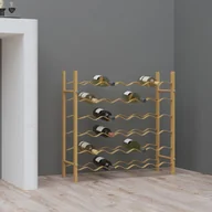 Stojaki na wino - Lumarko Stojak na 36 butelek wina, złoty, metalowy - miniaturka - grafika 1