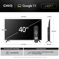 Telewizory - CHiQ L40FT TV 40", FHD, smart, Google TV - miniaturka - grafika 1
