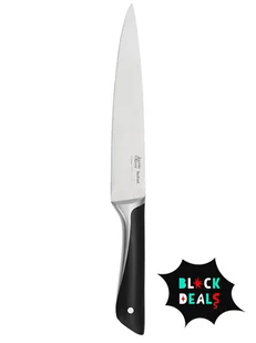 Tefal Nóż w kolorze srebrno-czarnym do mięsa i szynki - dł. 20 cm - Noże kuchenne - miniaturka - grafika 1