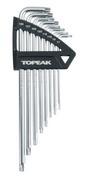 Narzędzia rowerowe - TOPEAK klucz torx Torx Wrench Set, Silver, T7/T9/T10/T15/T20/T25/T27/T30, TPS-SP05 TPS-SP05 - miniaturka - grafika 1