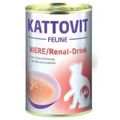 Pozostałe akcesoria dla kotów - KATTOVIT DRINK NIEREN/RENAL 135ml /24 - miniaturka - grafika 1