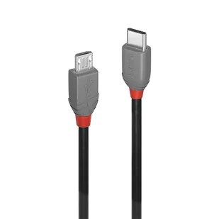 CABLE USB2 A TO MICRO-B 3M/ANTHRA 36893 LINDY - Kable USB - miniaturka - grafika 1