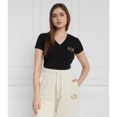 Koszulki i topy damskie - Armani Exchange T-shirt | Regular Fit - miniaturka - grafika 1