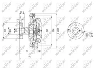 Sprzęgła - NRF SPRZĘGŁO WISKOTYCZNE  49578 SUZUKI SAMURAI 88-04 - miniaturka - grafika 1