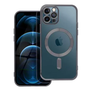 Futera Electro Mag Cover kompatybilny z MagSafe do IPHONE 12 PRO czarny - Etui i futerały do telefonów - miniaturka - grafika 1