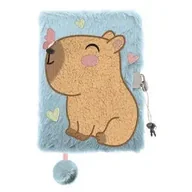 Notesy i bloczki - Pamiętnik A5 Włochacz z kłódką My Little Friend Capybara 96 k. - ST-Majewski - miniaturka - grafika 1