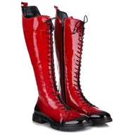 Kozaki damskie - Kozaki damskie Bombonella 8T G146 7192 50-FNSJ czerwone R.39 - miniaturka - grafika 1