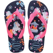 Buty dla dziewczynek - Havaianas Kids Fantasy, granatowy/różowy, dziecko 10/11 - miniaturka - grafika 1