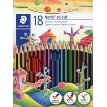 Staedtler Kredki ołówkowe Noris colour Wopex 18 kolorów - Przybory szkolne - miniaturka - grafika 1