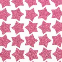 Naklejki brokatowe z pianki różowe - Zabawki kreatywne - miniaturka - grafika 1