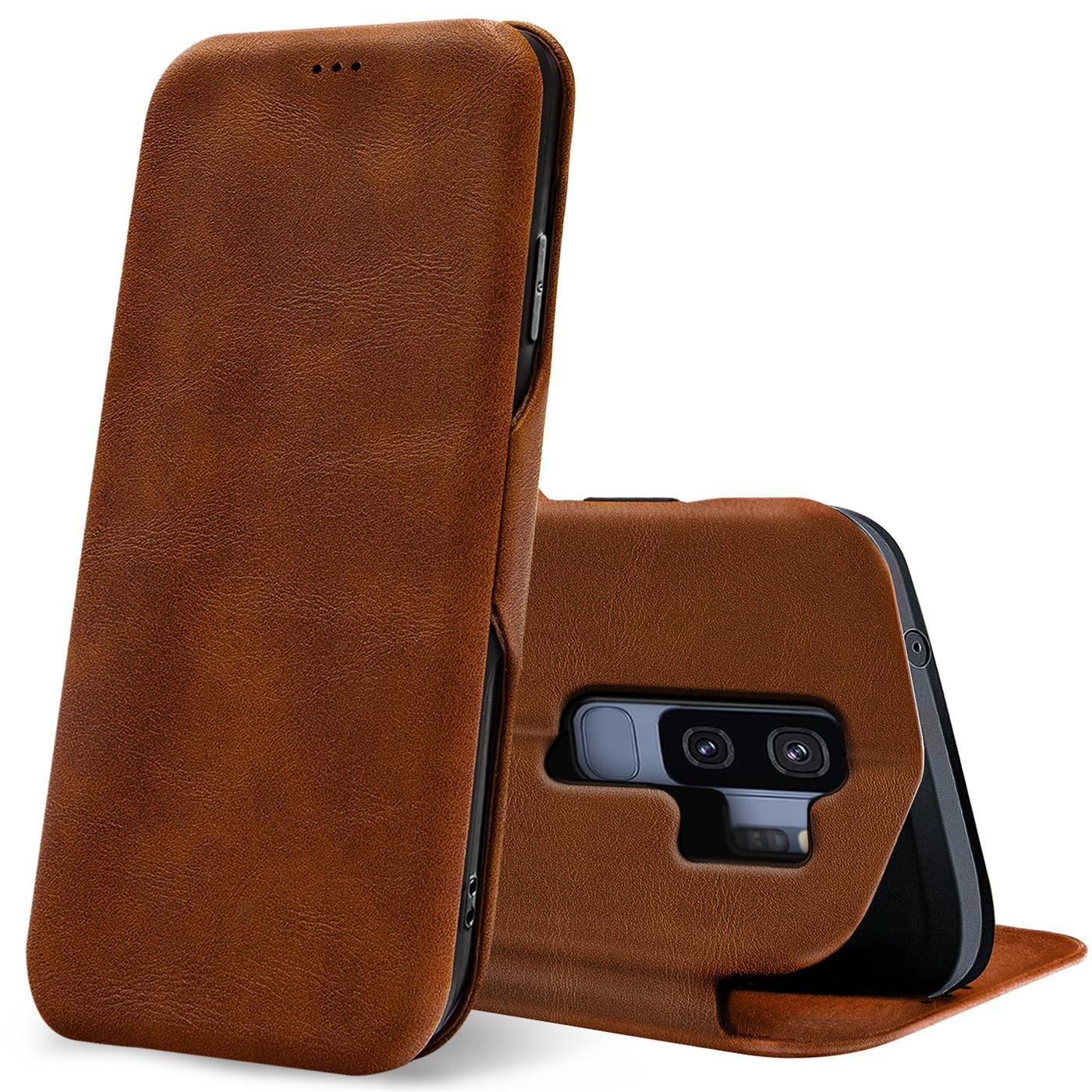 Etui z klapką do Samsung Galaxy S9 Plus Etui Book Cover na telefon komórkowy z miejscem na kartę Etui ochronne Premium