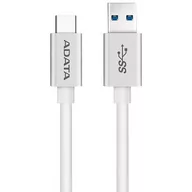 Kable komputerowe i do monitorów - ADATA Kabel ACA3AL-100CM-CSV (USB 3.0 - USB 3.0 Typu C ; 1m; kolor srebrny) 2_149189 - miniaturka - grafika 1