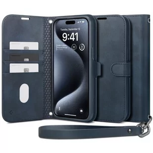 Etui SPIGEN Wallet S Pro do Apple iPhone 15 Pro Niebieski - Etui i futerały do telefonów - miniaturka - grafika 1