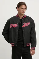 Kurtki męskie - Guess Jeans kurtka bomber męski kolor czarny przejściowa M4BL24 WG932 - miniaturka - grafika 1