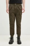 Spodnie męskie - Alpha Industries spodnie Spodnie Alpha Industries Alman Pant 188201 413 męskie kolor zielony w fasonie cargo - miniaturka - grafika 1