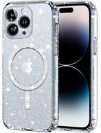 Etui i futerały do telefonów - Etui do Apple iPhone 14 Pro BROKATOWE do MagSafe CLEAR CASE Szkło na ekran - miniaturka - grafika 1
