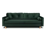 Sofy i kanapy - Sofa trzyosobowa KONSIMO Eriso, ciemnozielony, 230x80x100 cm - miniaturka - grafika 1