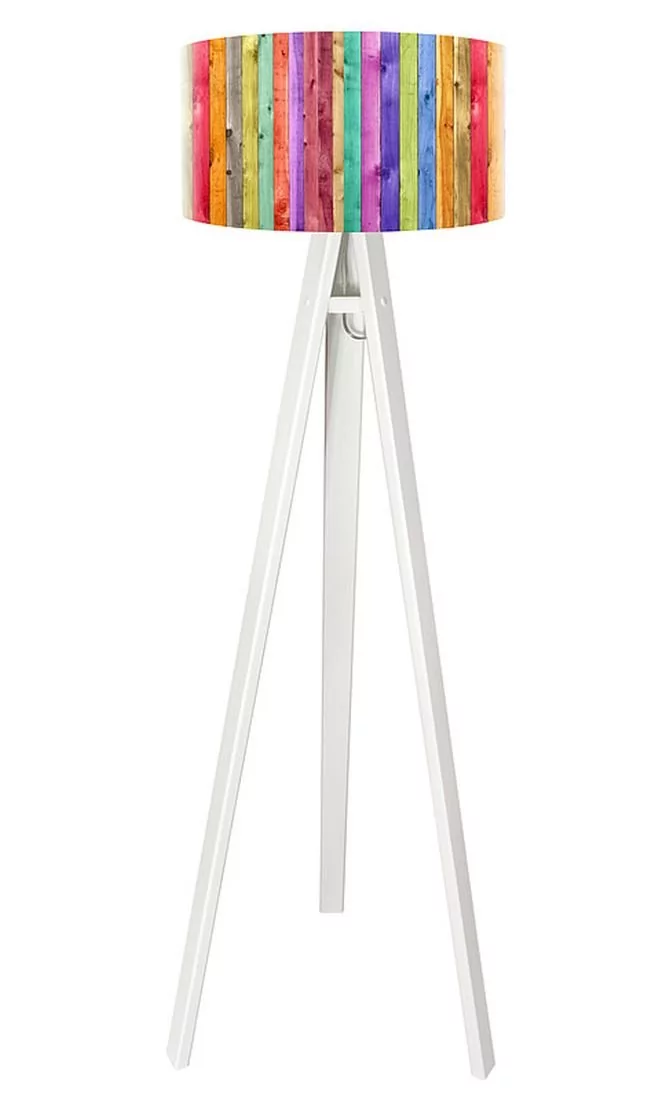 Macodesign Lampa podłogowa Kolorowy płotek tripod-foto-039p-w, 60 W