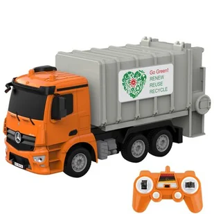 Śmieciarka zdalnie sterowana DOUBLE EAGLE Mercedes-Benz Antos E676-003 - Zabawki zdalnie sterowane - miniaturka - grafika 1