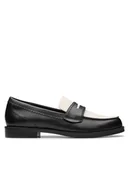 Mokasyny damskie - Clarks Mokasyny Straven Edge 26181270 Czarny - miniaturka - grafika 1