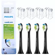 Końcówki do szczoteczek elektrycznych - Philips Końcówki do szczoteczki DiamondClean Standard BLACK 4szt. HX6064/33 - miniaturka - grafika 1