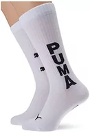 Skarpetki damskie - PUMA Męskie skarpety z logo Crew Sock, biały, 39 EU - miniaturka - grafika 1