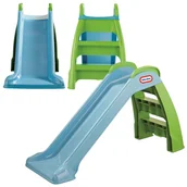 Place zabaw - Little Tikes First Slide Zjeżdżalnia 95 cm Ślizgu Niebiesko-Zielona - miniaturka - grafika 1