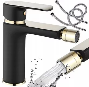 Rea Bateria bidetowa Bloom Black gold B9935 - Baterie bidetowe - miniaturka - grafika 1
