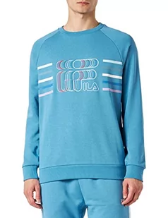 FILA Męska bluza z logo Stowe Graphic, Cendre Blue, 2XL, cendre blue, XXL - Bluzy męskie - miniaturka - grafika 1