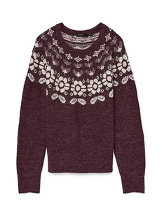 Vero Moda Sweter w kolorze bordowym - Swetry damskie - miniaturka - grafika 1