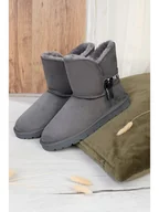 Botki damskie - ISLAND BOOT Botki zimowe "Zak" w kolorze szarym - miniaturka - grafika 1