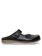 Klapki i japonki damskie - Inblu Klapki MK050100 Czarny - miniaturka - grafika 1