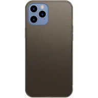Etui i futerały do telefonów - Baseus Frosted Glass Case Sztywne etui z elastyczną ramką iPhone 12 Pro Max Czarny (WIAPIPH67N-WS01) WIAPIPH67N-WS01 - miniaturka - grafika 1