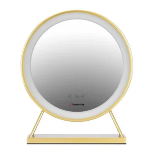 Humanas Lusterko kosmetyczne HUMANAS HS-HM04 Złoty - Lusterka do makijażu - miniaturka - grafika 1