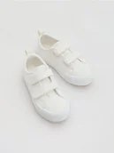 Buciki dla niemowląt - Reserved - Bawełniane trampki - biały - miniaturka - grafika 1