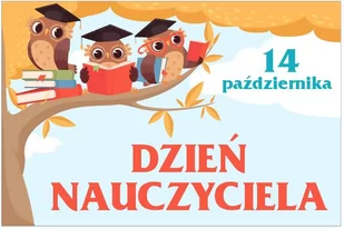 DZIEŃ NAUCZYCIELA - BANER DO SZKOŁY I PRZEDSZKOLA 150x100cm - Dekoracje domu - miniaturka - grafika 1