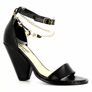 Sandały damskie na obcasie CARINII - Carinii - Sandały damskie - miniaturka - grafika 1