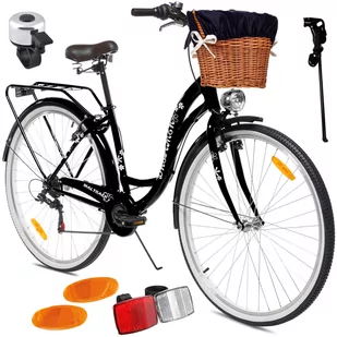 MalTrack Citybike Dreamer 6S 28 cali Czarny 2023 - Rowery - miniaturka - grafika 1