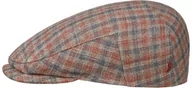 Czapki męskie - Kaszkiet Hellerson Merino Silk by Alfonso D Este, szaro-czerwony, XL (60-61 cm) - miniaturka - grafika 1