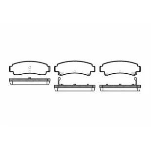 Klocki hamulcowe - komplet REMSA 0302.02 - Klocki hamulcowe - miniaturka - grafika 1