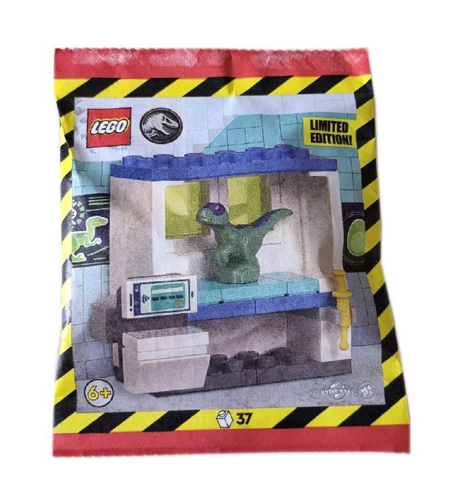 LEGO Jurassic World Zestaw - Baby Raptor with DNA Lab Cabinet 122404 polybag klocki