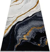 Dywany - Dywan EMERALD ekskluzywny 1017 glamour, stylowy marmur granatowy / złoty niebieski 160x220 cm - miniaturka - grafika 1