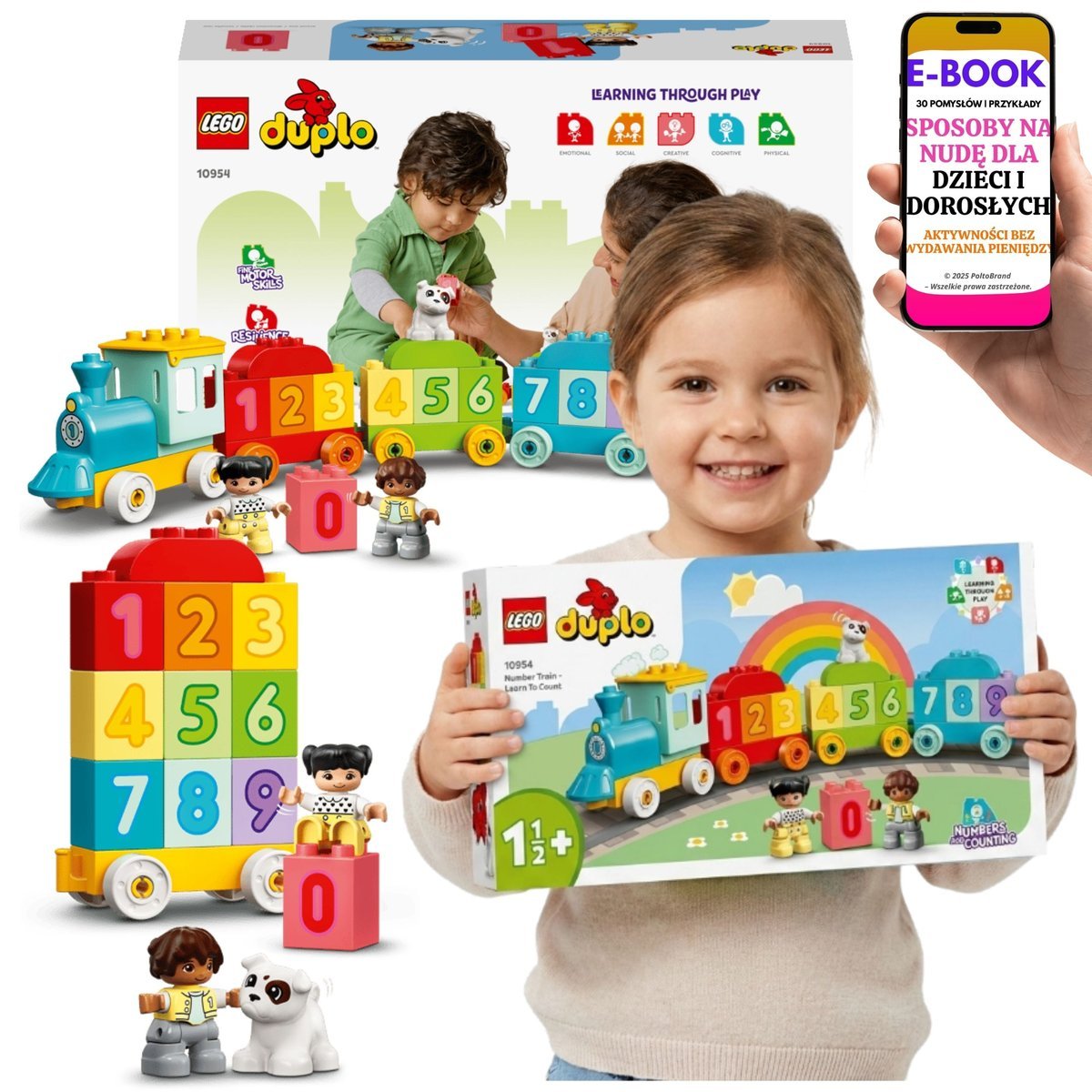 LEGO DUPLO POCIĄG 10954 Pierwsze Cyferki Nauka Liczb Dla Malucha + E-BOOK-3