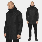 Kurtki męskie - Kurtka Męska 4F Parka Z Kapturem Przejściowa Czarna H4Z20-KUM002 S Czarny - miniaturka - grafika 1