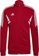 Bluzy męskie - Bluza męska adidas Condivo 22 Track Jacket czerwona HA6250-S - miniaturka - grafika 1