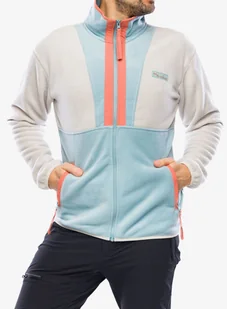 Bluza męska Columbia Back Bowl Full Zip Fleece - dark stone/stone blue/peach - Bluzy sportowe męskie - miniaturka - grafika 1