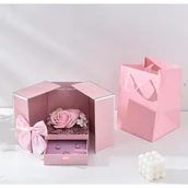 Torby i organizery dla mam - Pudełeczko Na Biżuterię Wieczna Róża Pdoz20 - miniaturka - grafika 1