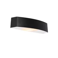 Lampy ogrodowe - QAZQA Nowoczesny kinkiet zewnętrzny czarny IP44 - Bojan - miniaturka - grafika 1