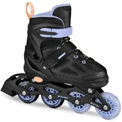 Rolki - Łyżworolki SPOKEY Quattro 4w1 ( 38-41) Czarno-fioletowy - miniaturka - grafika 1