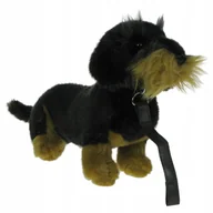 Maskotki i pluszaki - Pluszowe ZOO: Maskotka Piesek jamnik szorstkowłosy ze smyczą 34cm (90731) - miniaturka - grafika 1